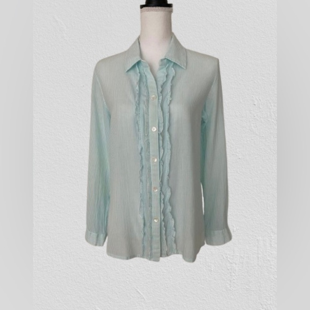 Additions by Chico's Woman’s Shirt, Cotton, Sz 2
